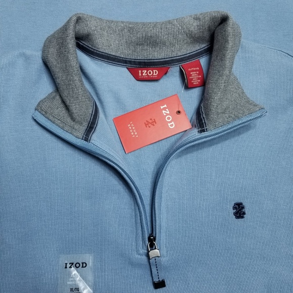 Izod luxury sport 1/4 zip sweater - New - Picture 7 of 8